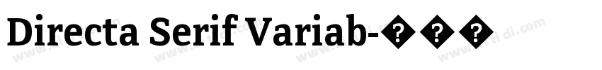 Directa Serif Variab字体转换